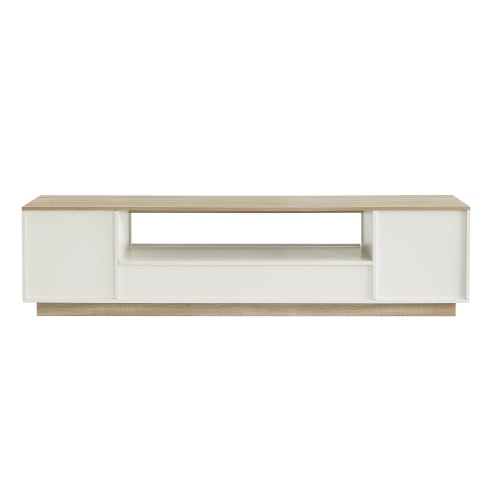 White lowline store tv unit